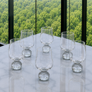 Jogo 6 Taças Base Esfera para Vinho Transparente 440ml