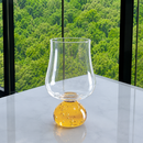 Jogo 6 Taças Base Esfera para Vinho Âmbar e Transparente 440ml